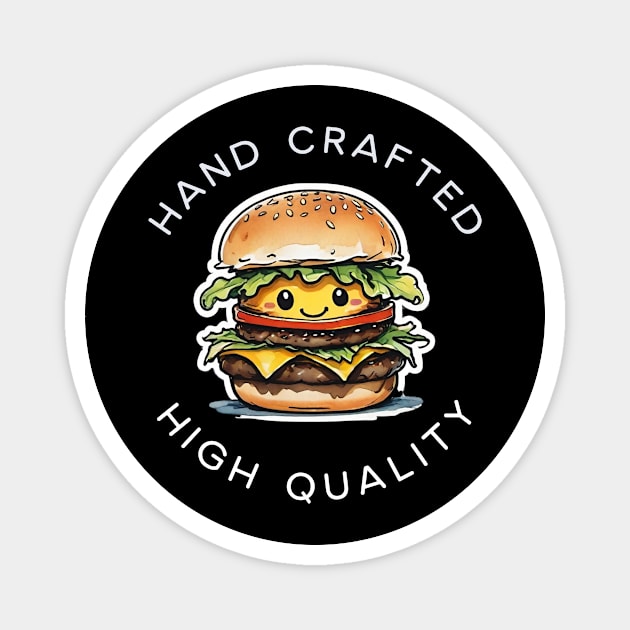 Hand Crafted Burger Magnet by MonkeyLogick